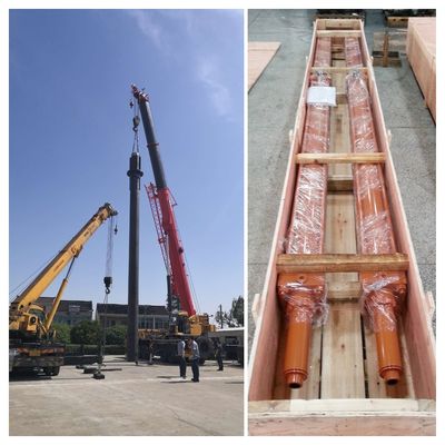21Mpa 作業圧 27SiMn シリンダーチューブを持つ単効重用3段階液圧シリンダー